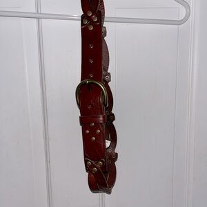 Fossil Studded Twist Brown Belt. Size Medium. Never worn.